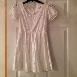 Lace skater dress