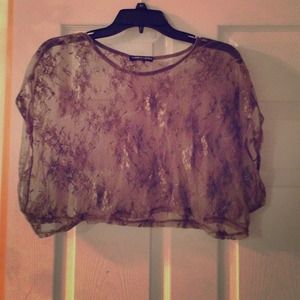 Lace brandy Melville crop top