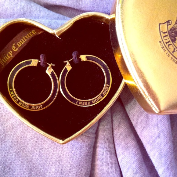 Juicy Couture hoop earrings