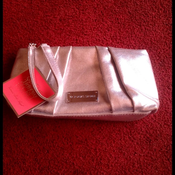 Silver Victoria's Secret Hand clutch - Picture 2 of 2