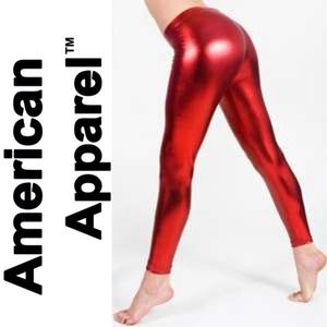 ❤️ NWOT Red Shiny Leggings❤️