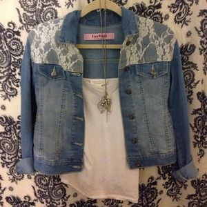 Denim Lace Jacket