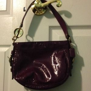Patent leather coach bag