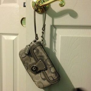 Grey Coach Wristlet