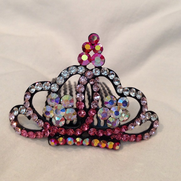 Pink heart princess tiara