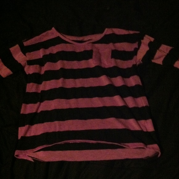 3/4 sleeve striped top