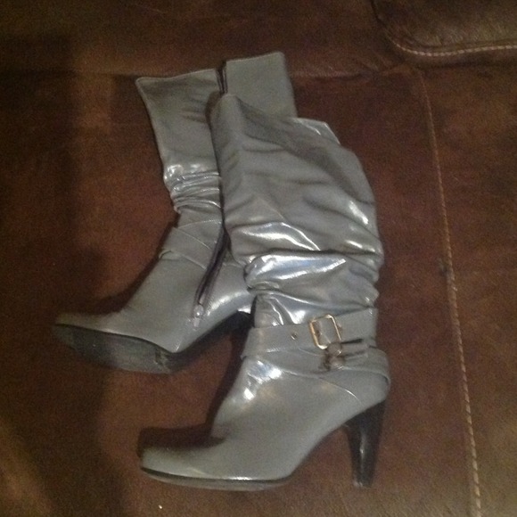 Grey Calf Boots