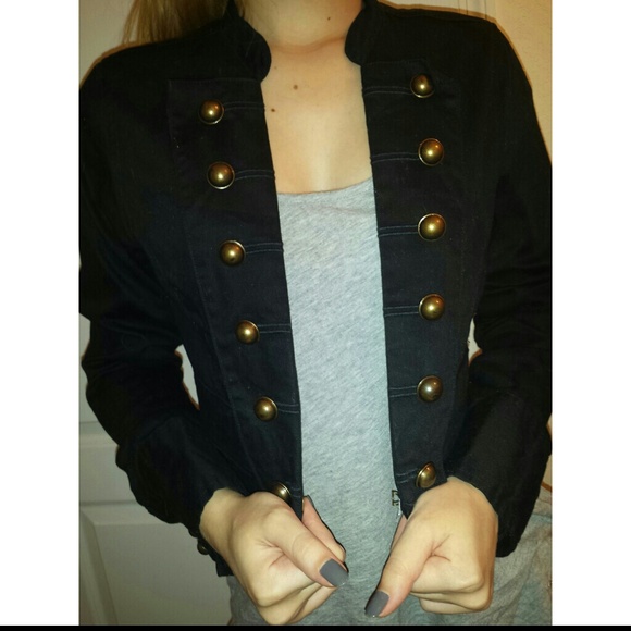 Military inspired cropped jacket