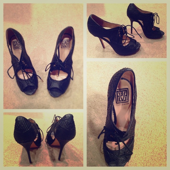 Pour la victoire peep toe shoes - Picture 1 of 1