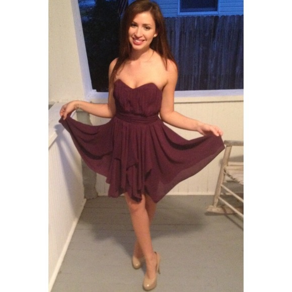 Plum draped Asos dress🌷