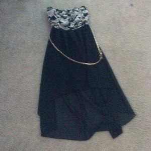 Cute Army High-Low Dress