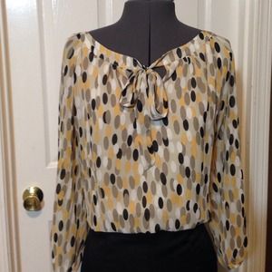 Printed chiffon blouse