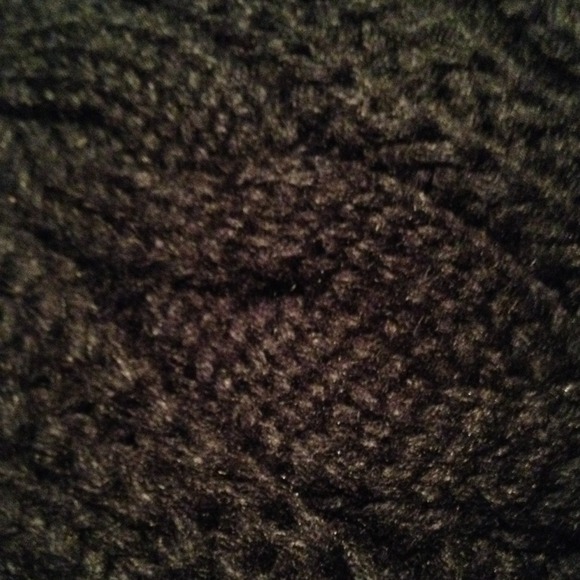 Black Cable Knit Infinity Scarf - Picture 2 of 3