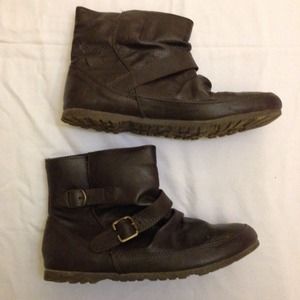 Brown ankle boots