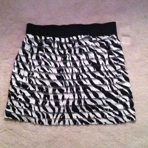Zebra Mini Skirt