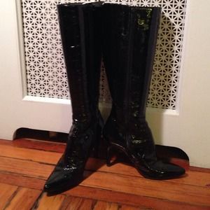 Nine West patent leather boots