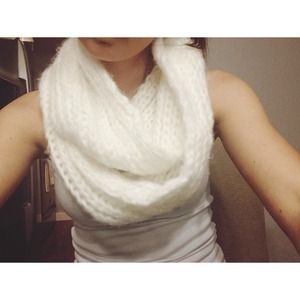 White Infiniti scarf