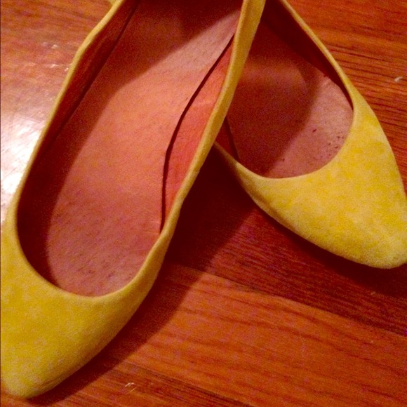 Yellow Suede Madewell Sidewalk Skimmers