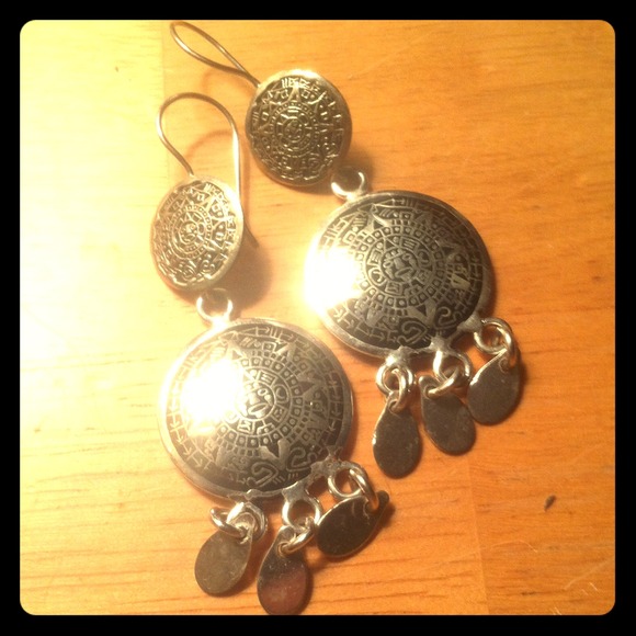 Stainless steal dangle earrings