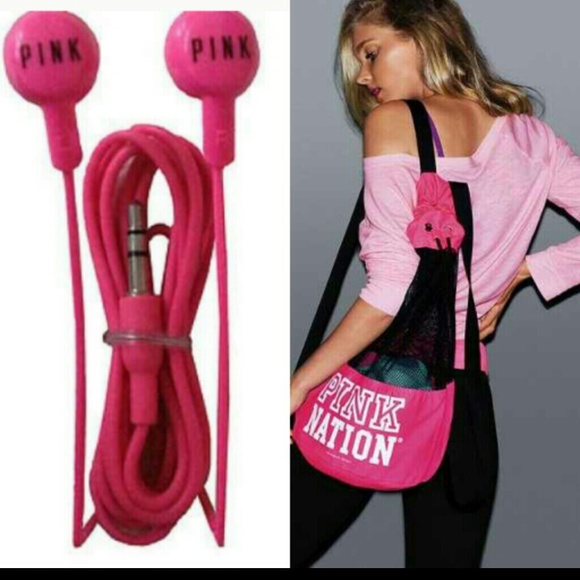 PINK Earbuds & Backpack Bundle for dfashion2013