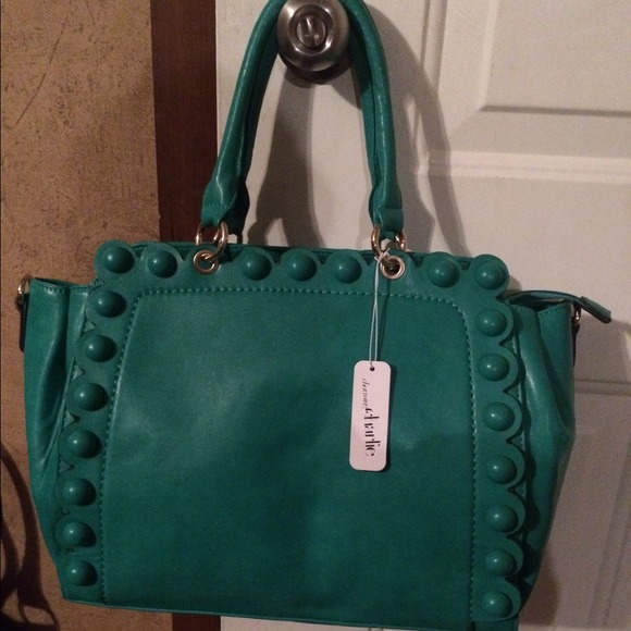 CHARMING CHARLIE TEAL HANDBAG