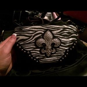 Fleur De Lis flat wallet