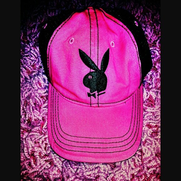 Hot pink Playboy hat