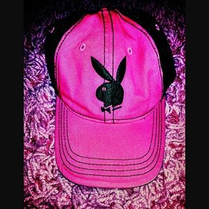 Hot pink Playboy hat