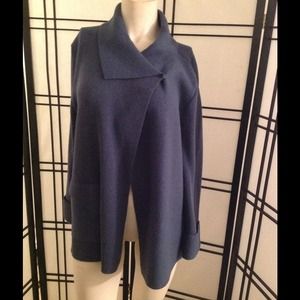 Beyond Threads Blue Sweater Jacket L