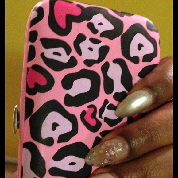 Pink Leopard Clutch