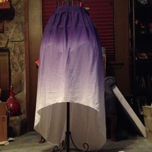 Purple ombré hi low maxi skirt/ bundle