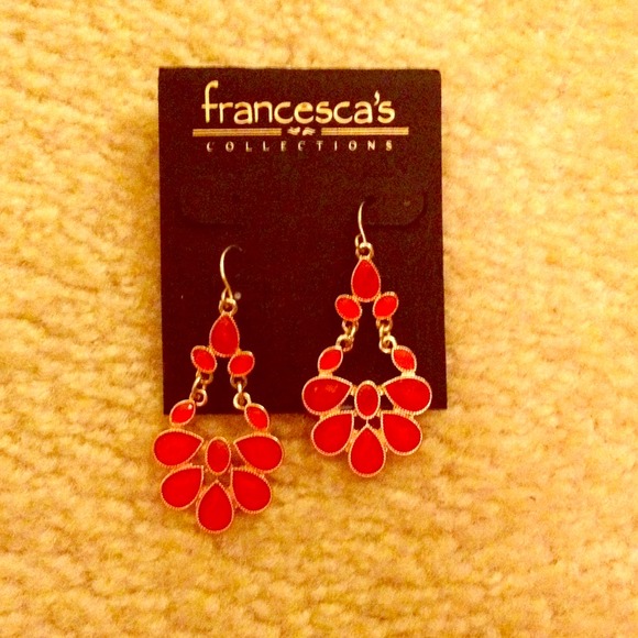 Orange and gold earrings!