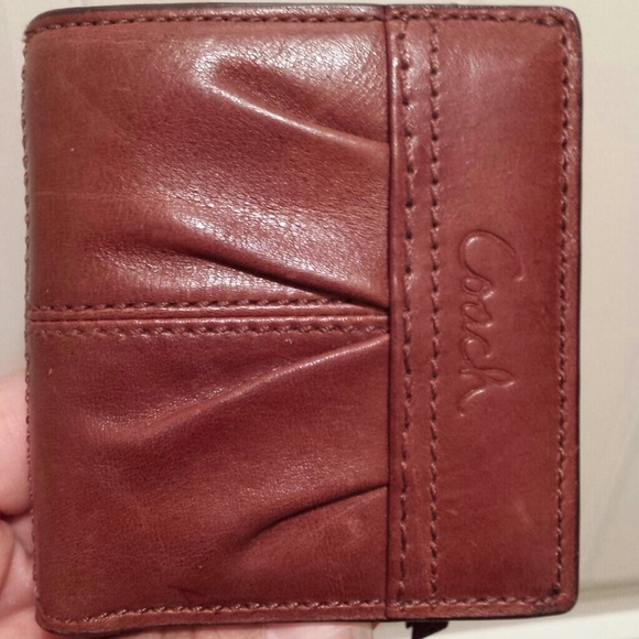 Coach Burnished Leather Wallet