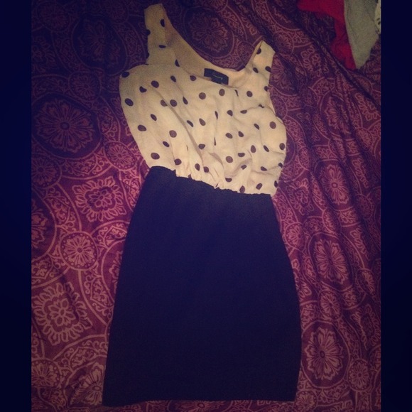 Polka dot club wear dress