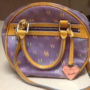 Dooney & Bourke round purple purse