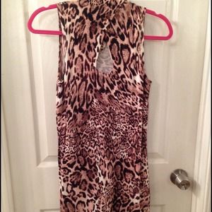 Bebe leopard print dress