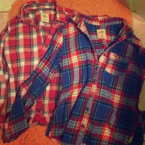 Bundle! Two plaid flannels!