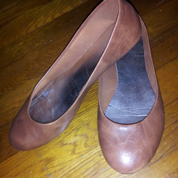 Leather flats.