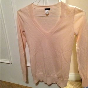 J. Crew soft pink merino wool sweater