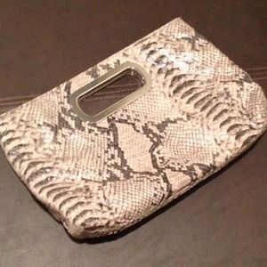 Banana Snake skin clutch
