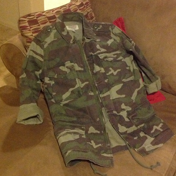 ecote Jackets & Blazers - Oversize Military Jacket in Camouflage XS