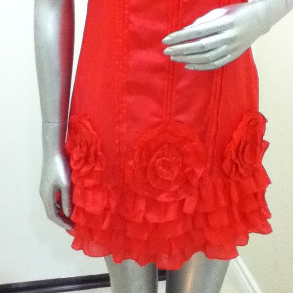 Reduced Pre-owned Korean Design Red Dress - Picture 3 of 4