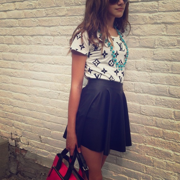 Luxe Lizzie's Boutique Dresses & Skirts - 🎉HOST PICK🎉 Black Vegan Leather Skater Skirt