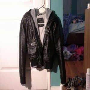 Obey leather jacket