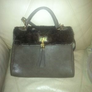 FAUX FUR ALDO BAG