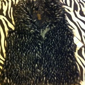 Faux fur vest