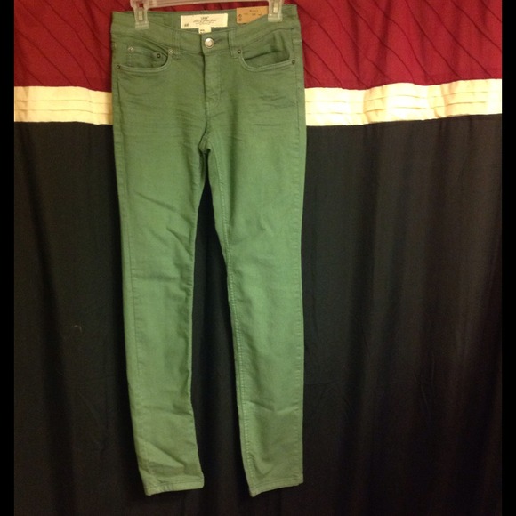 Army/olive green straight legged h&m pants - Picture 2 of 4
