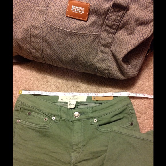 Army/olive green straight legged h&m pants - Picture 4 of 4