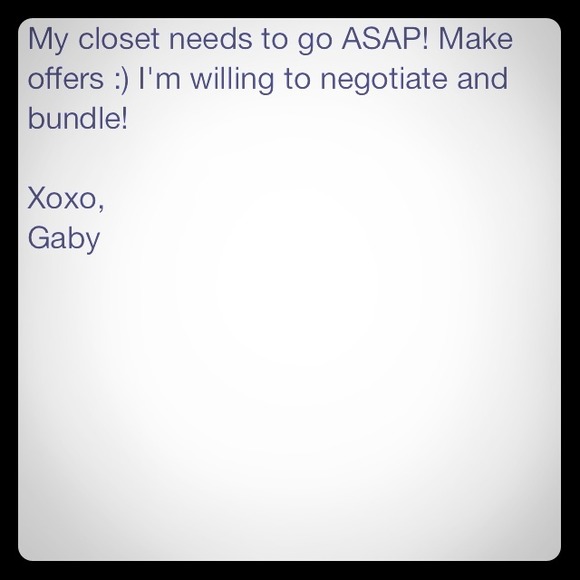 Negotiable :)!