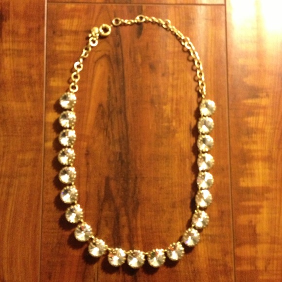 J Crew Venus Flytrap crystal necklace.( Used )